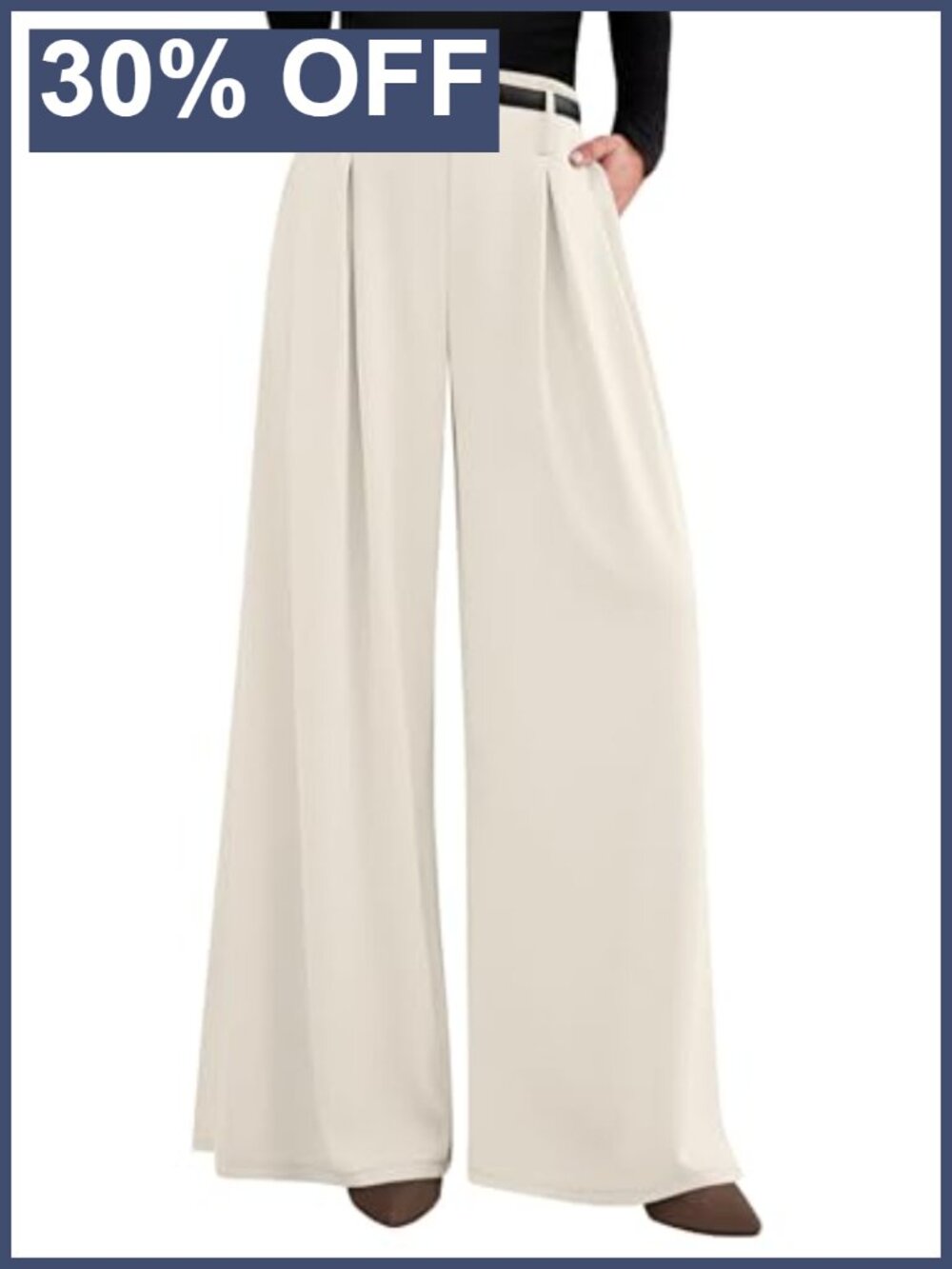 PRETTYGARDEN Women's Wide Leg Dress Pants High Waisted Flowy Business Casual